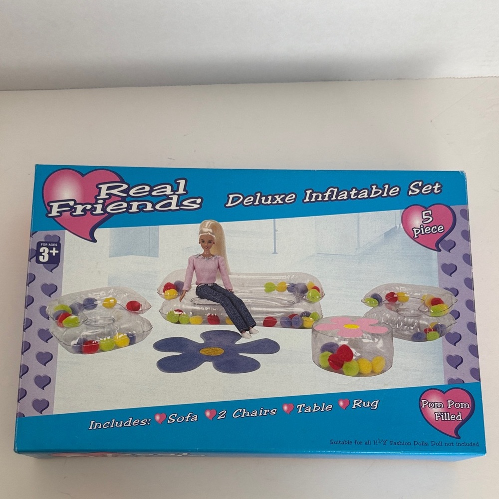 FRIENDS Real Deluxe Inflatable Set with Colorful Pom Poms